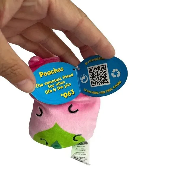 Cats Vs. Pickles #63 PEACHES Plush Figure - Picture 2 of 5